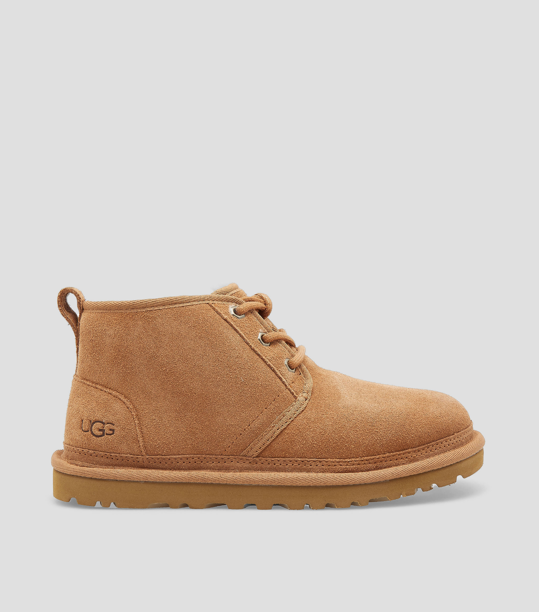 Botines planos en piel lisos Hombre